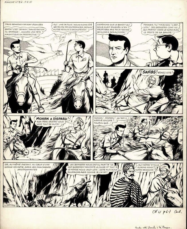 For sale - Frédéric-Antonin Breysse, Oscar Hamel et Isodore - la Cité oubliée - pl. 36 - Comic Strip