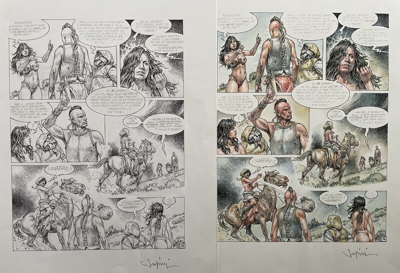For sale - Serpieri - Druuna 9 Venuta dal viento + Color - Comic Strip