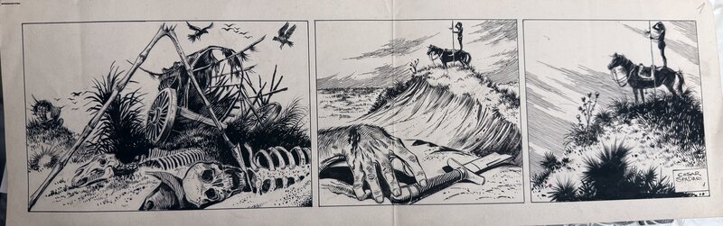 Comandante Prado par César Spadari, Hector Oesterheld - Planche originale
