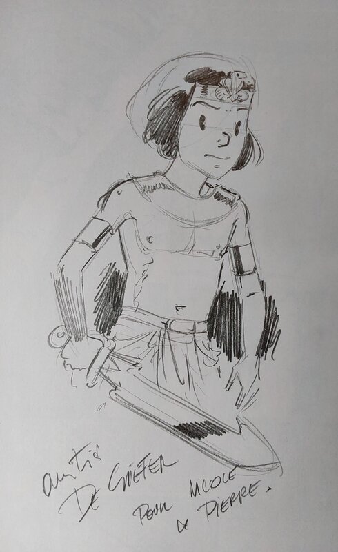 Lucien De Gieter, Papyrus : La main Pourpre - Sketch