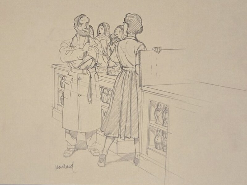Blake et mortimer by André Juillard - Original Illustration