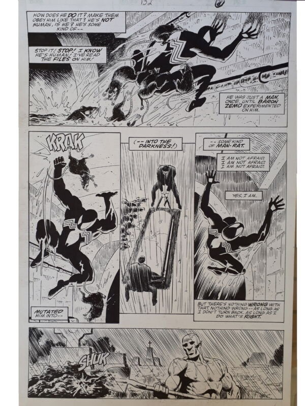 Mike Zeck, Spectacular Spider-Man #132 page 6- Kraven's last hunt - Planche originale