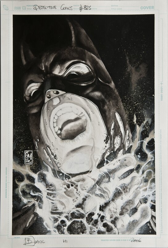 Simone Bianchi, Batman in Detective Comics # 825-cover - Couverture originale