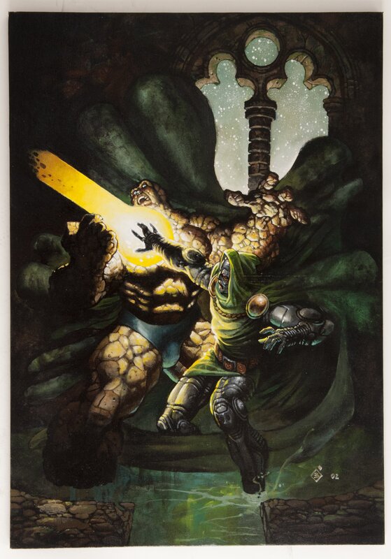 Simone Bianchi, The Thing vs Dr. Doom-2002 - Original Illustration