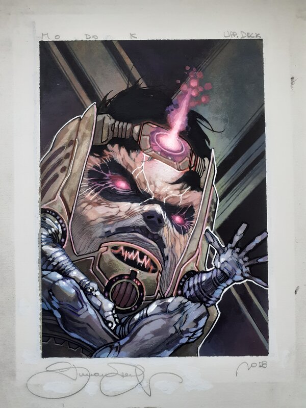Simone Bianchi, Upper Deck Marvel Masterpieces: MODOK (2018) - Illustration originale