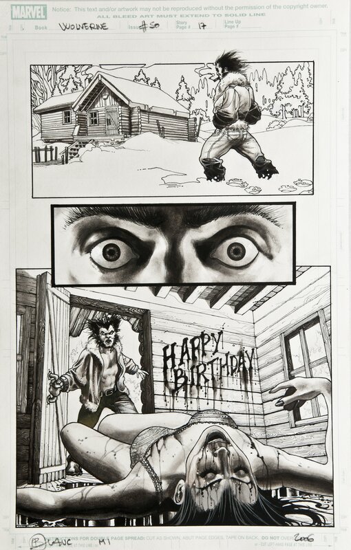 Simone Bianchi, Wolverine # 50 page 17 - Comic Strip