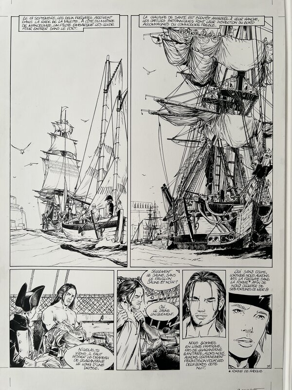 Franck Bonnet, Planche USS Constitution - Comic Strip