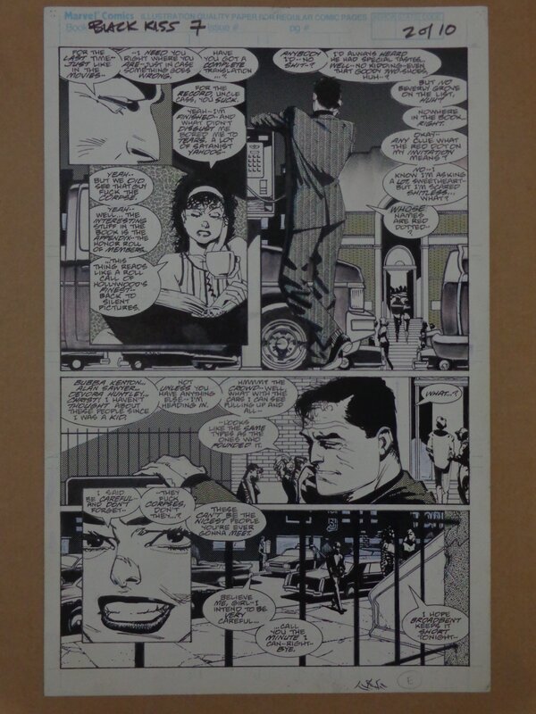 Howard Chaykin, Black Kiss issue 7 page 2 - Comic Strip