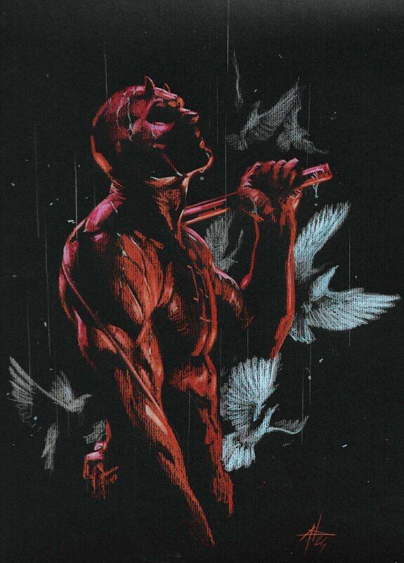 Daredevil par Gabriele Dell'Otto - Illustration originale