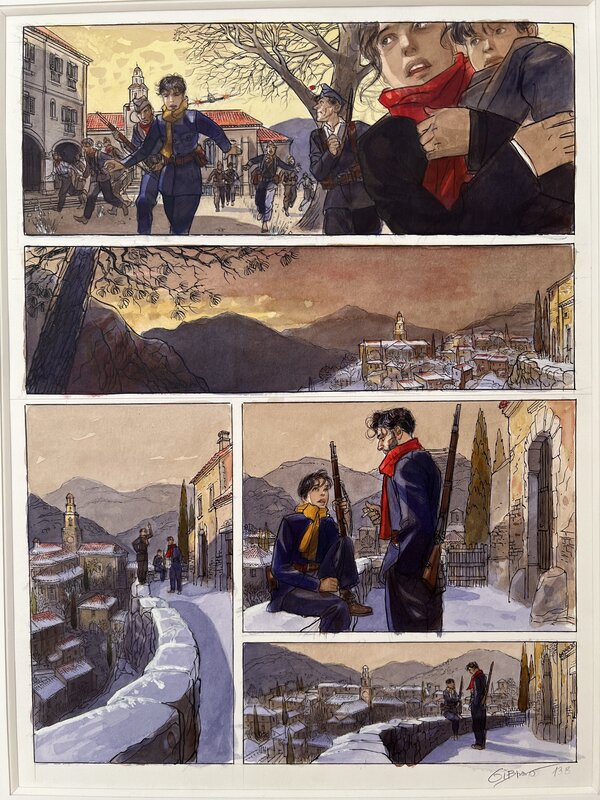 Planche Mattéo par Jean-Pierre Gibrat - Planche originale