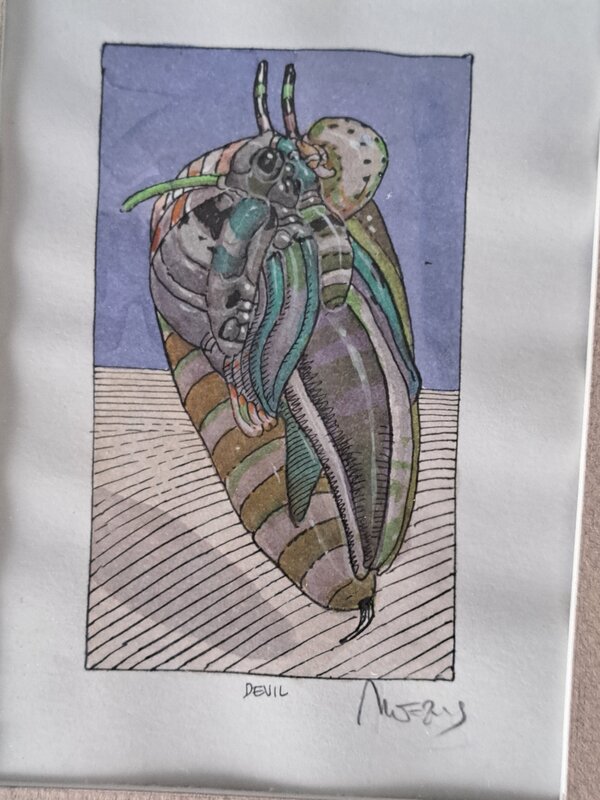 Moebius THE DEVIL ENCRES DE COULEUR - Illustration originale