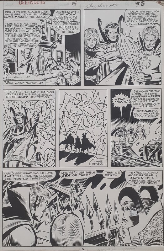 Don Perlin, The Defenders #94 page 4 (1981) - Planche originale