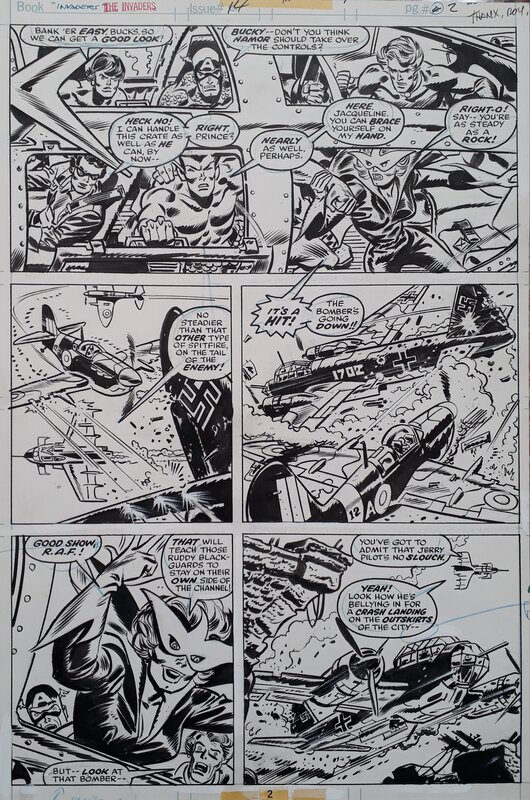 Frank Robbins, The Invaders # 14 page 2 (1977) - Comic Strip