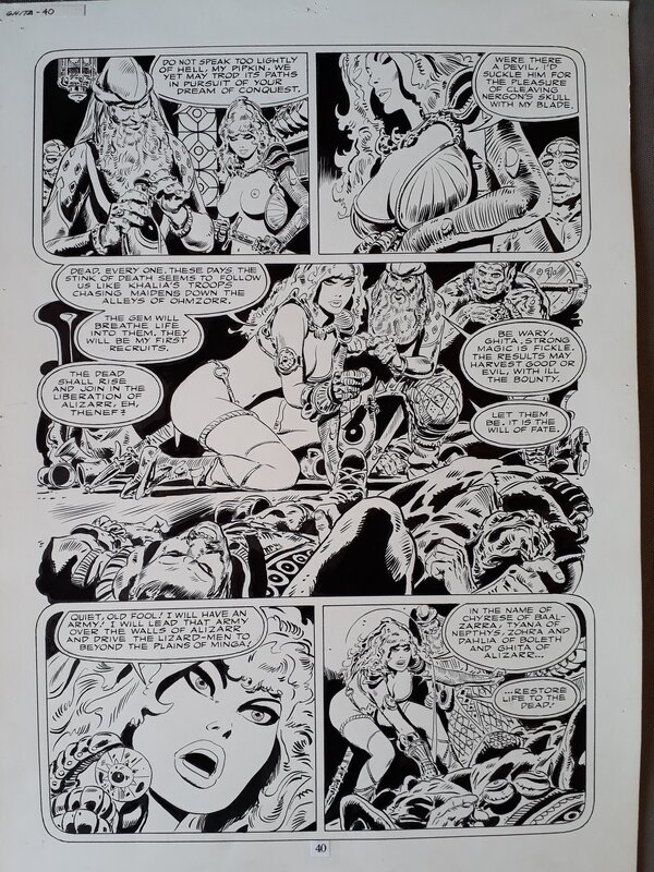 Frank Thorne, Ghita of Alizarr page 40 - 1981 - Comic Strip