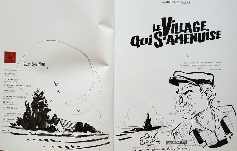 Olivier Balez, LE VILLAGE QUI S'AMENUISE - Dédicace
