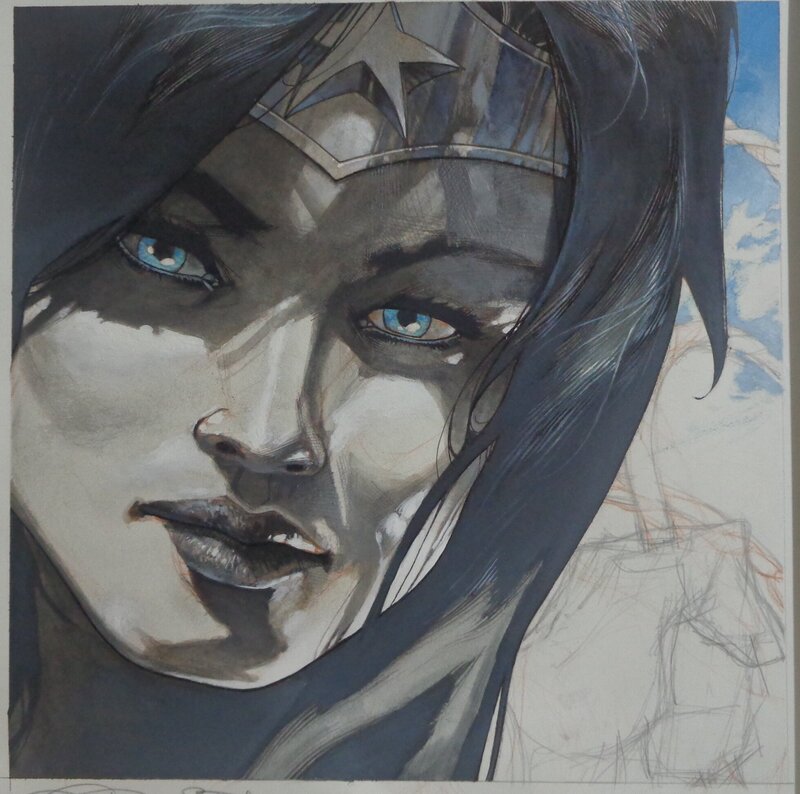 Simone Bianchi, Wonder Woman from Danese Corey art gallery exhibition (2014) - Illustration originale