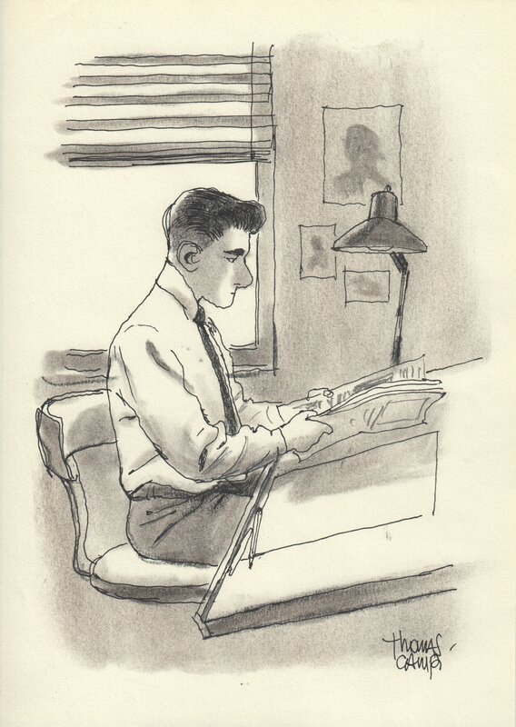 Thomas Campi, Joe Shuster - un rêve américain - Original Illustration