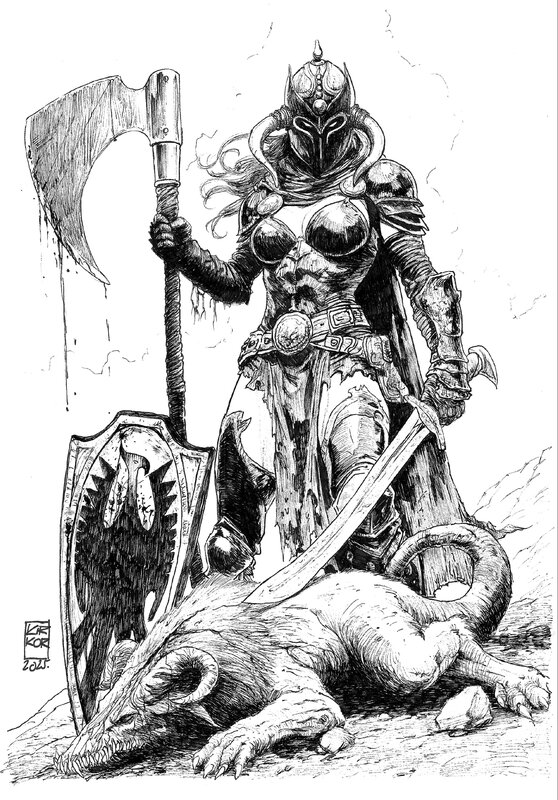 Death Dealer par Arkadiusz Klimek - Illustration originale
