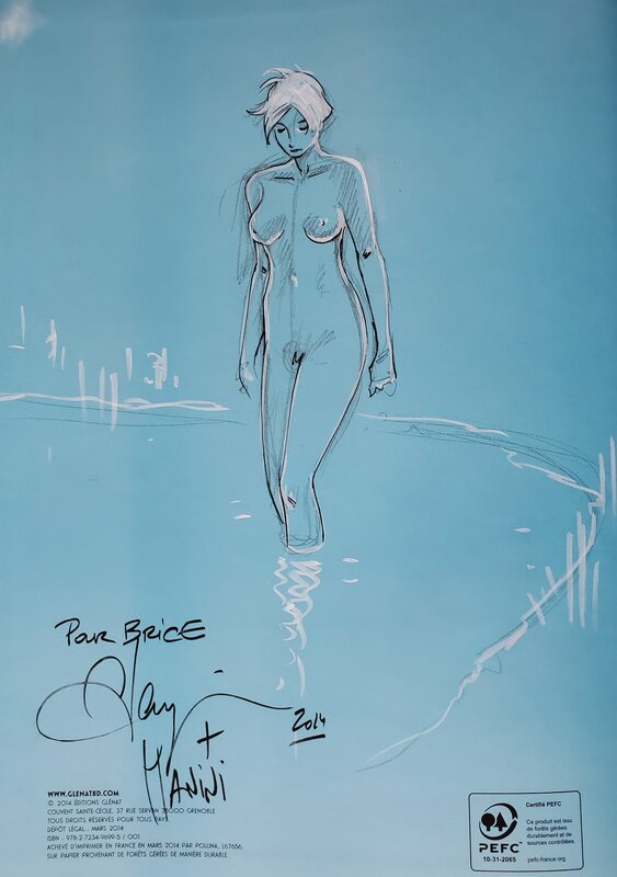 Jack Manini, Olivier Mangin, LA GUERRE DES AMANTS  T2 BLEU BAUHAUS - Dédicace