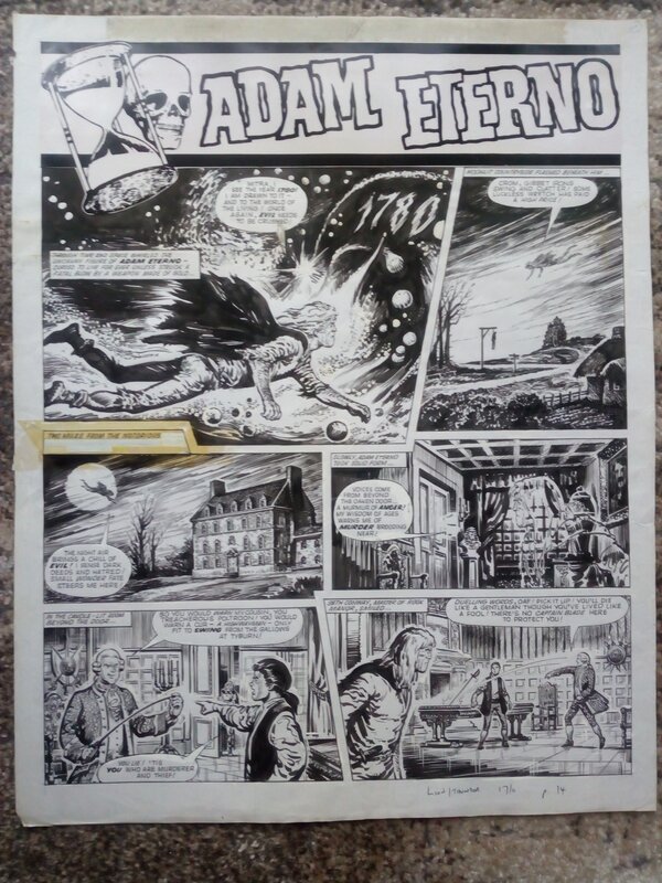 For sale - Page titre adam eterno / Francisco Solano Lopez - Comic Strip