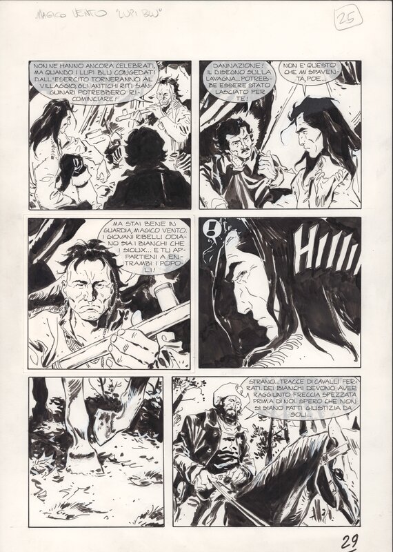 En vente - Darko Perovic, Magico Vento / Esprit du Vent - Planche originale