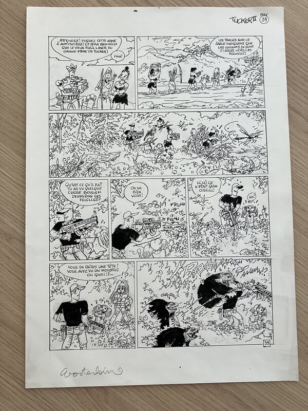 For sale - Planche Originale de Marc Wasterlain - Comic Strip