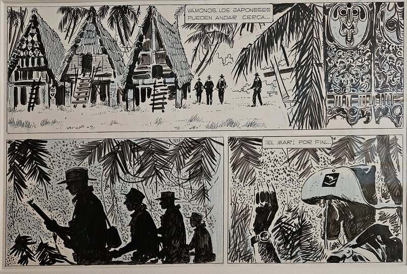 Hugo Pratt, Hector Oesterheld, 1959 - Ernie Pike : La Patrouille - Planche originale