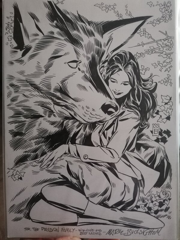 Snow White et Bigby by Mark Buckingham - Original Illustration