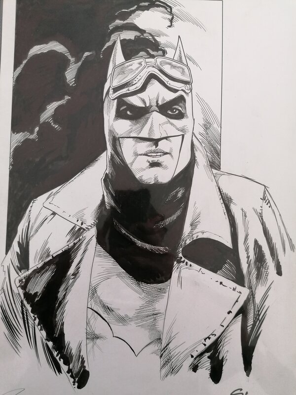 Buste de Batman - Steve Scott - Original Illustration