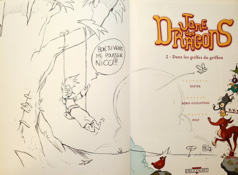 Boris Guilloteau, JANE DES DRAGONS   T2 DANS LES GRIFFES DU GRIFFON - Sketch