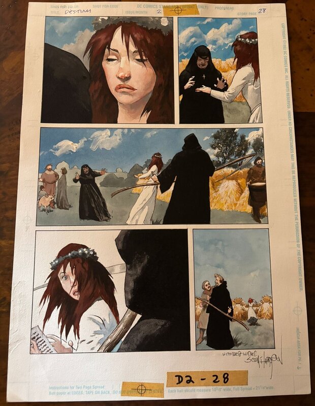 Scott Hampton, Destiny a chronicle of Deaths foretold - Comic Strip