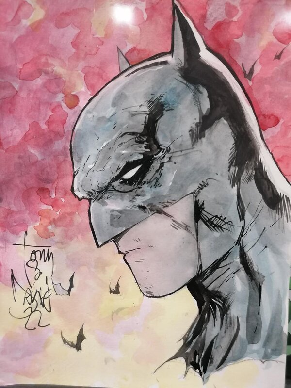 Tête de Batman - Tony Daniel - Illustration originale