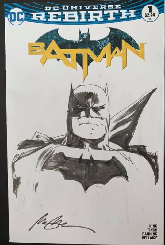 Torso de Batman - Rafael Albuquerque - Dédicace