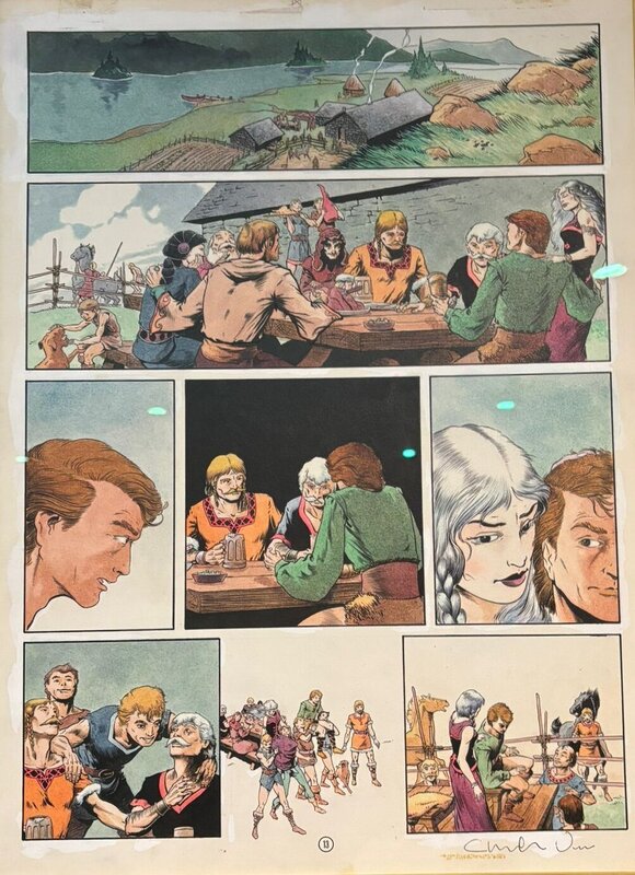 Charles Vess, Raven Banner  graphic novel - Planche originale