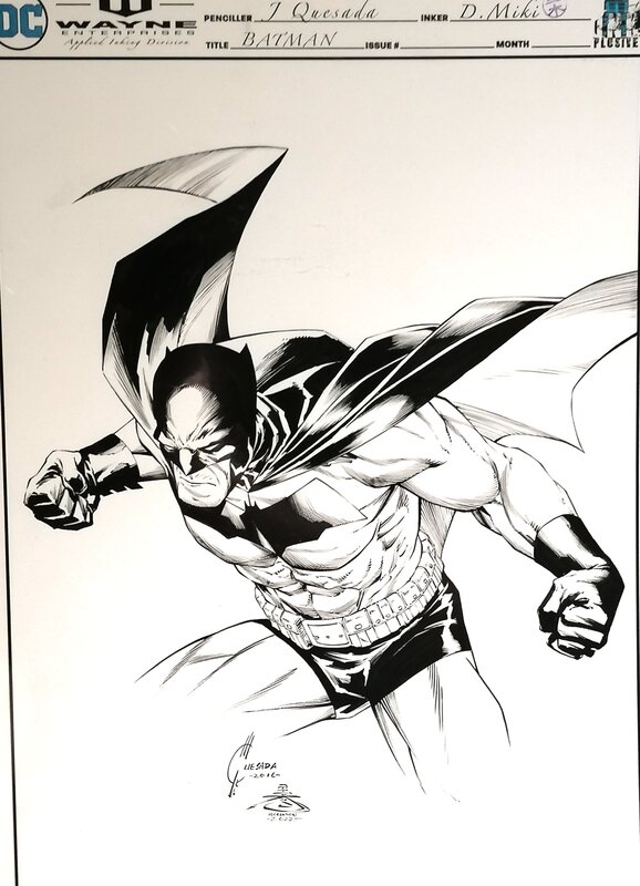 Joe Quesada, Danny Miki, Buste de Batman - Joe Quesada et Danny Miki - Original Illustration