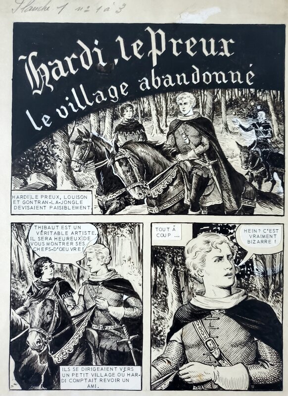 Robert Rouy, HARDI, LE PREUX : LE VILLAGE ABANDONNE - Comic Strip