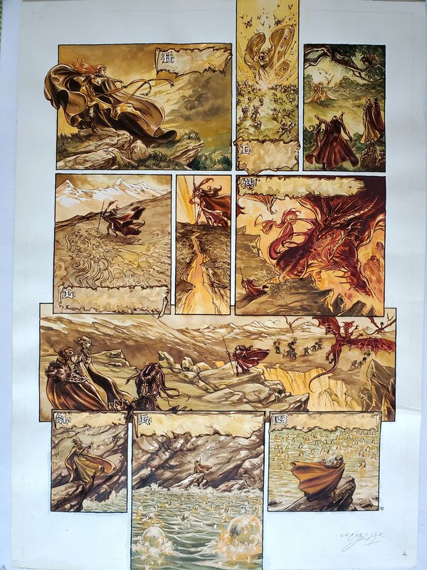 Gwendal Lemercier, LES ARCANES D'ALYA  couleur directe - Comic Strip