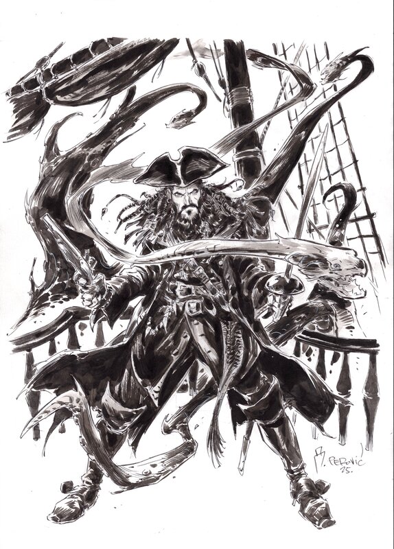 For sale - Baron Mort Lente by Darko Perovic - Original Illustration