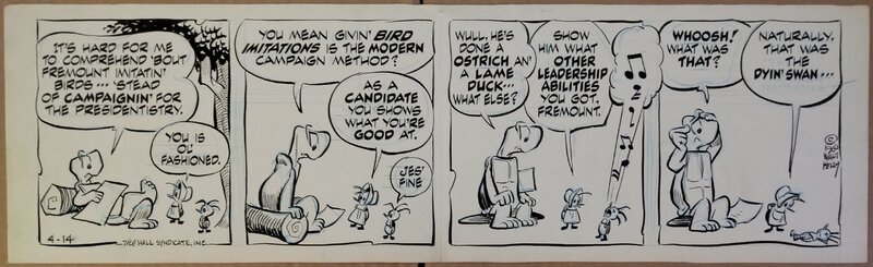 Pogo daily, 1960 par Walt Kelly - Planche originale