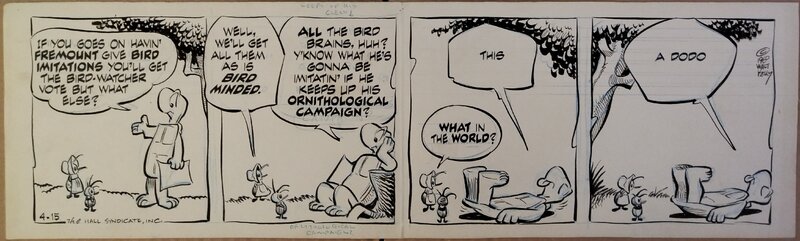 Pogo daily, 1960 par Walt Kelly - Planche originale