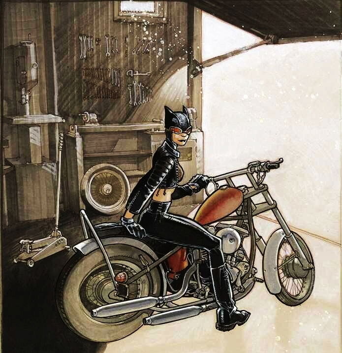 Olivier Vatine Catwoman - Original Illustration
