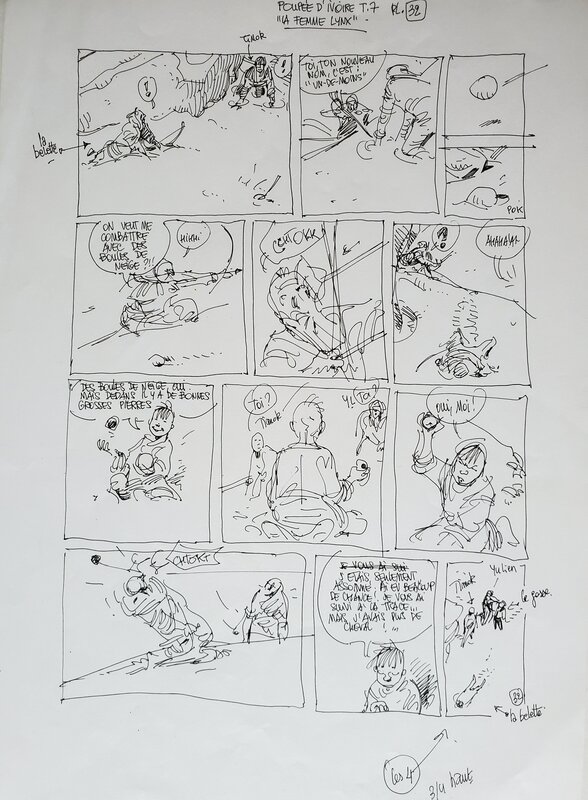 Franz, POUPEE D'IVOIRE   T7 LA FEMME LYNX - Original art