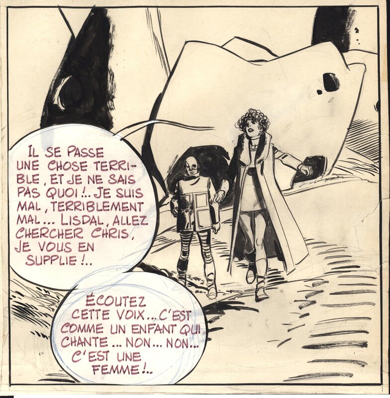 For sale - Gillon : Les naufragés du temps tome 2 planche 40 case 2 - Comic Strip