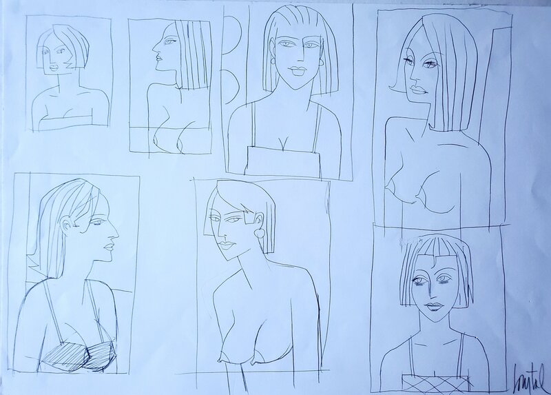 Loustal, illustration originale - Illustration originale