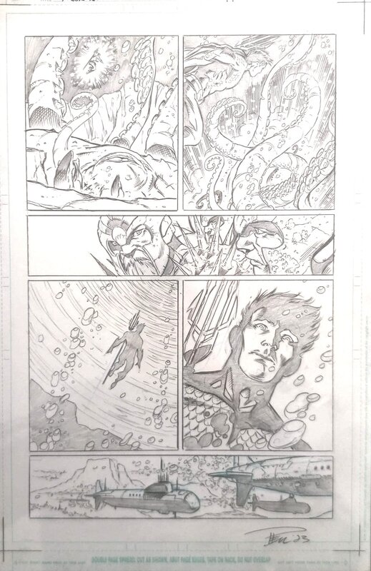 Aquaman 19 - page 4 par Paul Pelletier - Planche originale