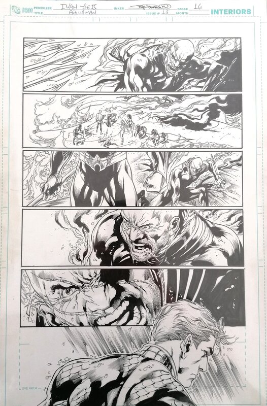 Ivan Reis, Joe Prado, Aquaman 13 - page 16 - Planche originale