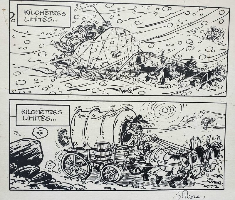 Stibane, planche pour une pub - Comic Strip
