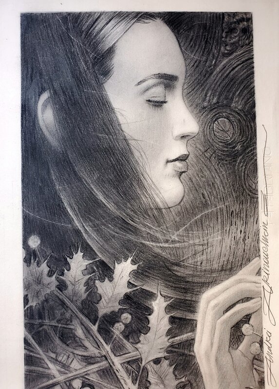 Andréi Arinouchkine, La NUIT (ouvre toutes les portes) - Illustration originale
