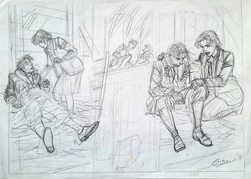 Jean-Pierre Gibrat, Mattéo - Juliette ou Amélie ... - Original art