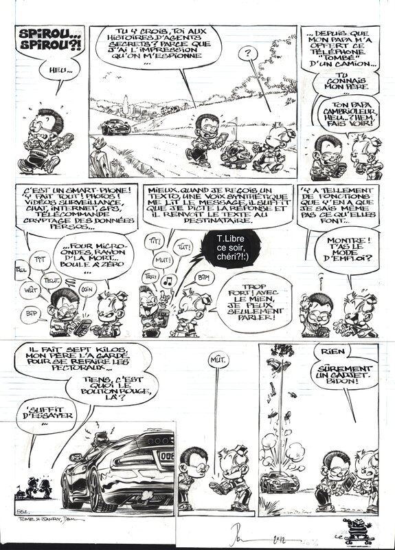 For sale - Janry, Tome, Dan Verlinden, Janry : Le Petit Spirou tome 15 gag 552 - Comic Strip